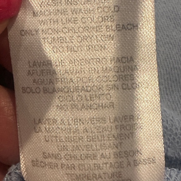 Dodge Charger Women's sz XL Blue Cropped Distressed Sweatshirt Retro 70s - Picture 6 of 9